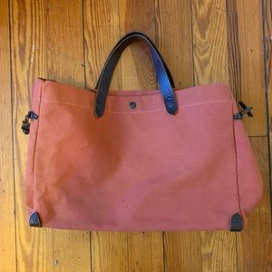 Tampico maroon canvas tote